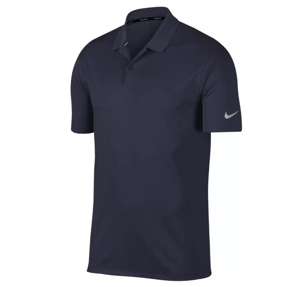 Nike Dri-Fit Victory Obsidian Blue Golf Polo Shirt - Picture 5 of 8